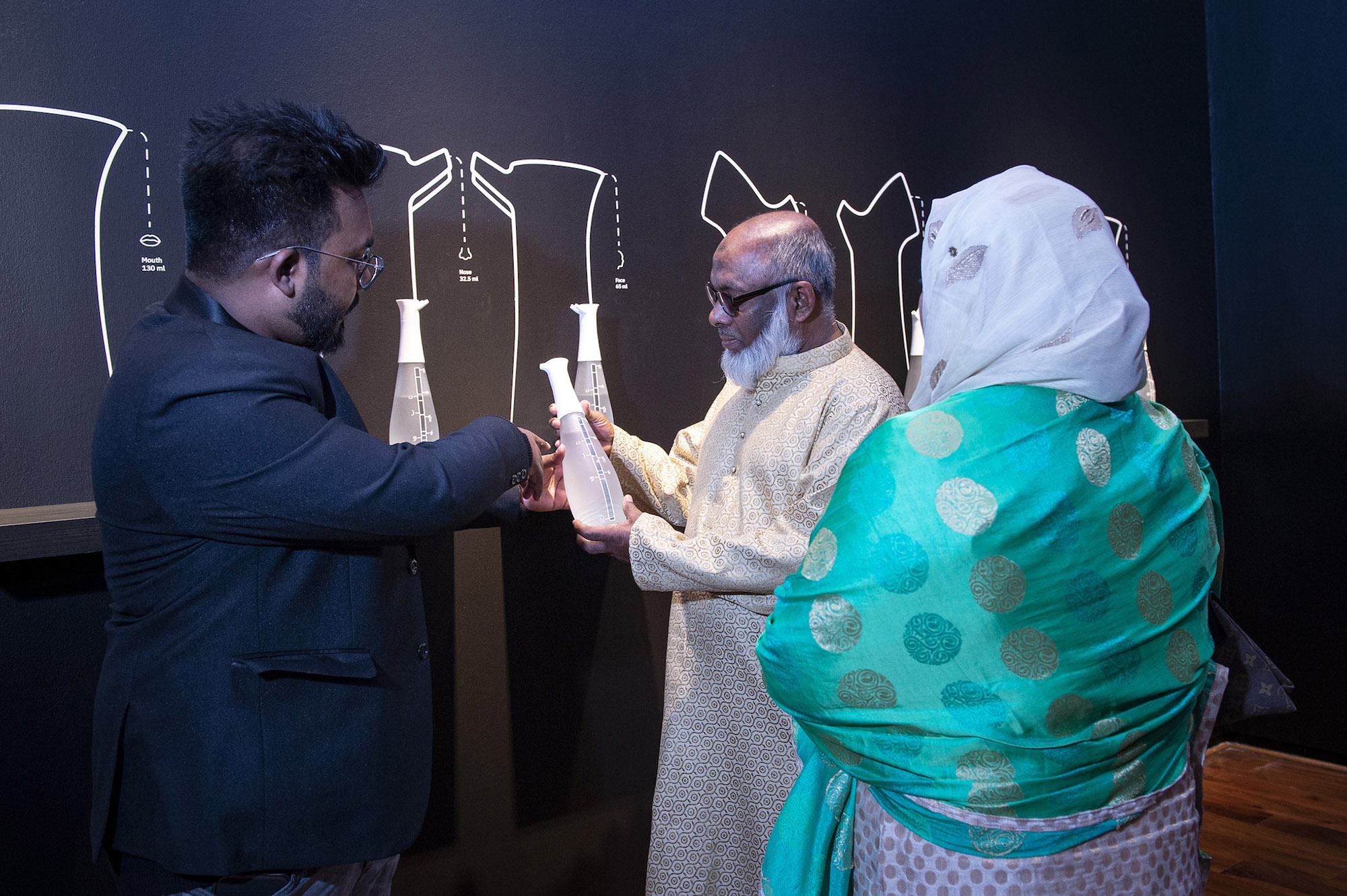 Faheem Khan Left With His Parents When They Visited His Thesis Presentation At The Bfa Mfa 2022 Exhibition. 1