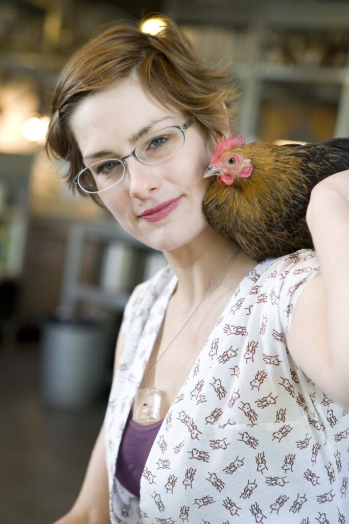 Marije Withchicken2