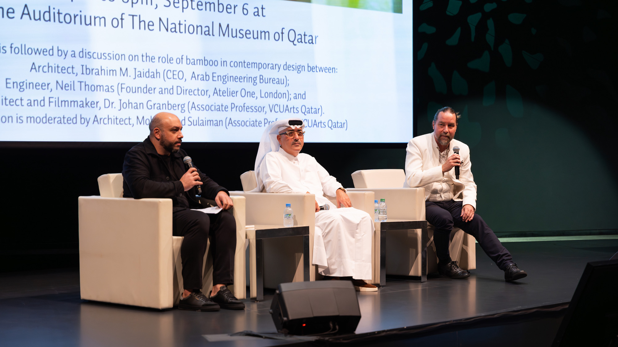 The participants answering questions during the panel discussion