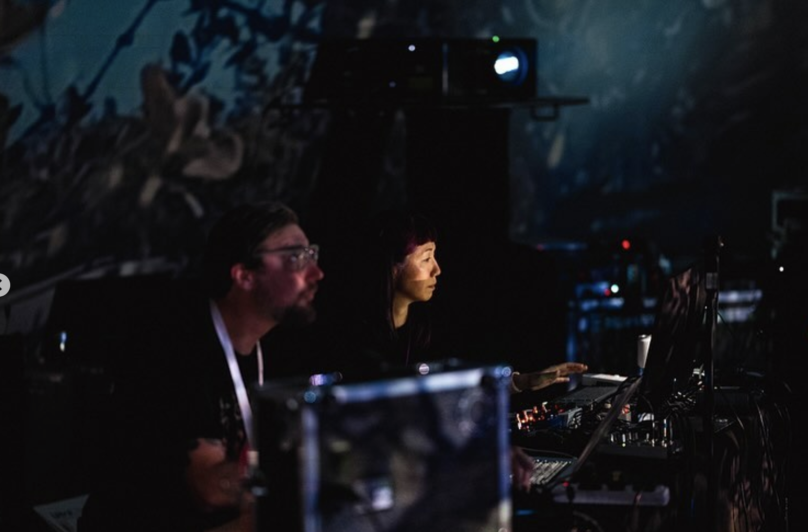 Tsuchiya And Rodenberg At The Mutek Festival In Dubai. 